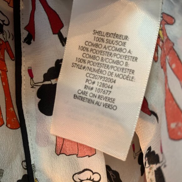 Alice + Olivia 20 year anniversary silk bow blouse - Picture 6 of 7